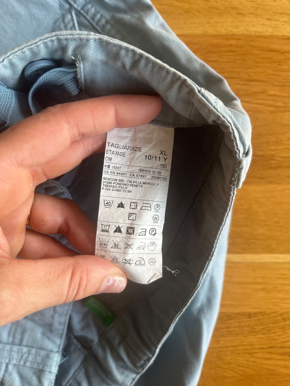Benetton Pantaloni: Pantalon bleu clair taille S bon état – Usato da Genève venduto da kro_8qmb 4