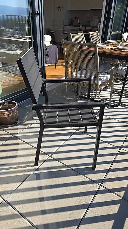 Sedie: 6x chaises d'extérieur noir – Usato da Genève venduto da pas_lg6s 2