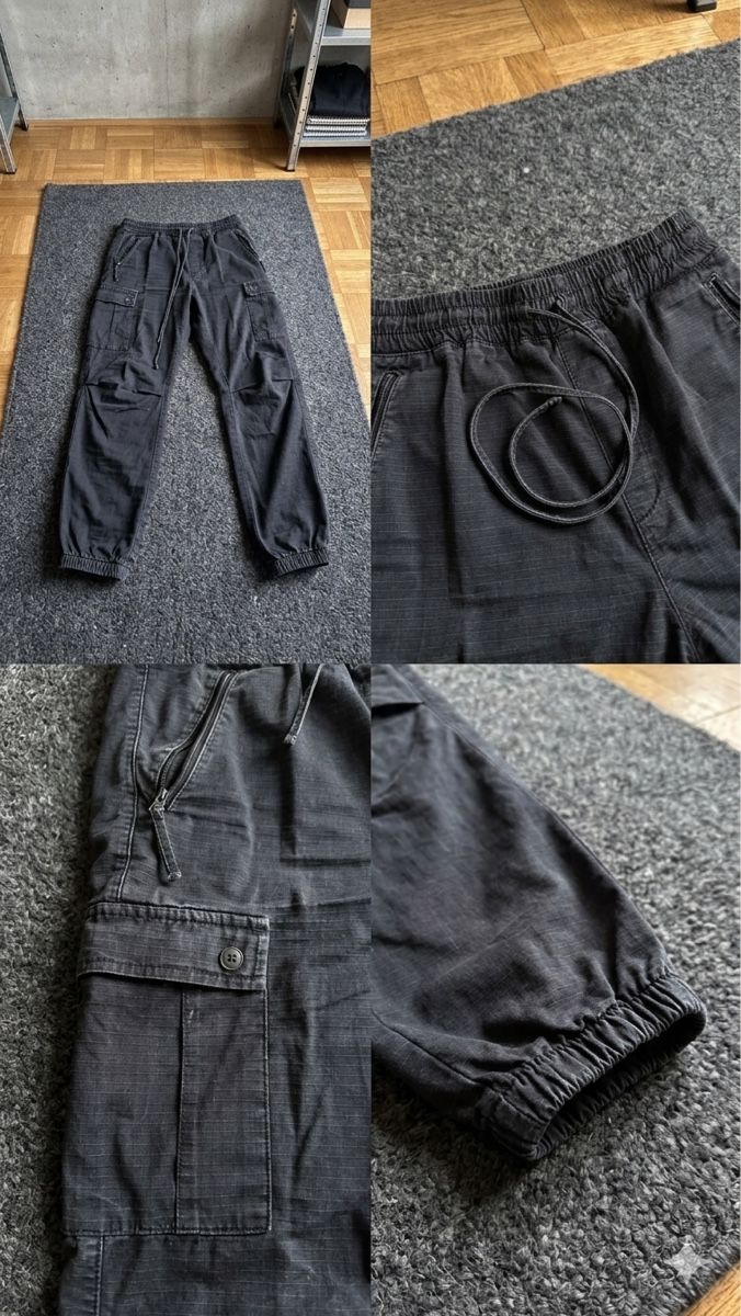 Carhartt Pantaloni: Schwarze Carharrt Cargohose – Usato da Basel venduto da aym_9yvr