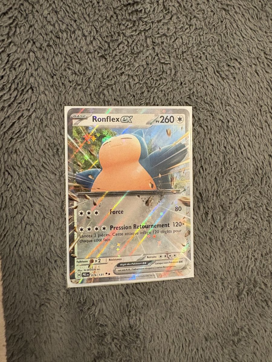 Pokémon Sammelbilder & Trading cards: Carte Pokémon Ronflex EX – Neu (gemäss Beschreibung) aus Cugy FR von K78