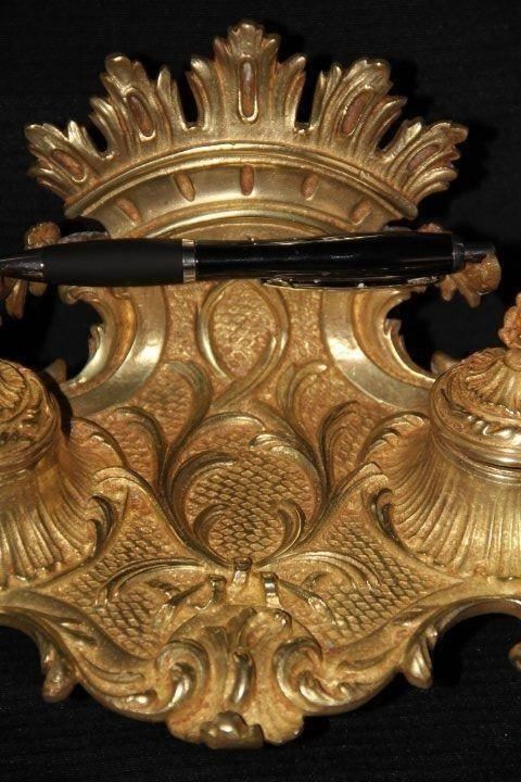 Cassapanche: Ancien encrier en bronze . – Usato da Praz (Vully) venduto da pikuluka1 6