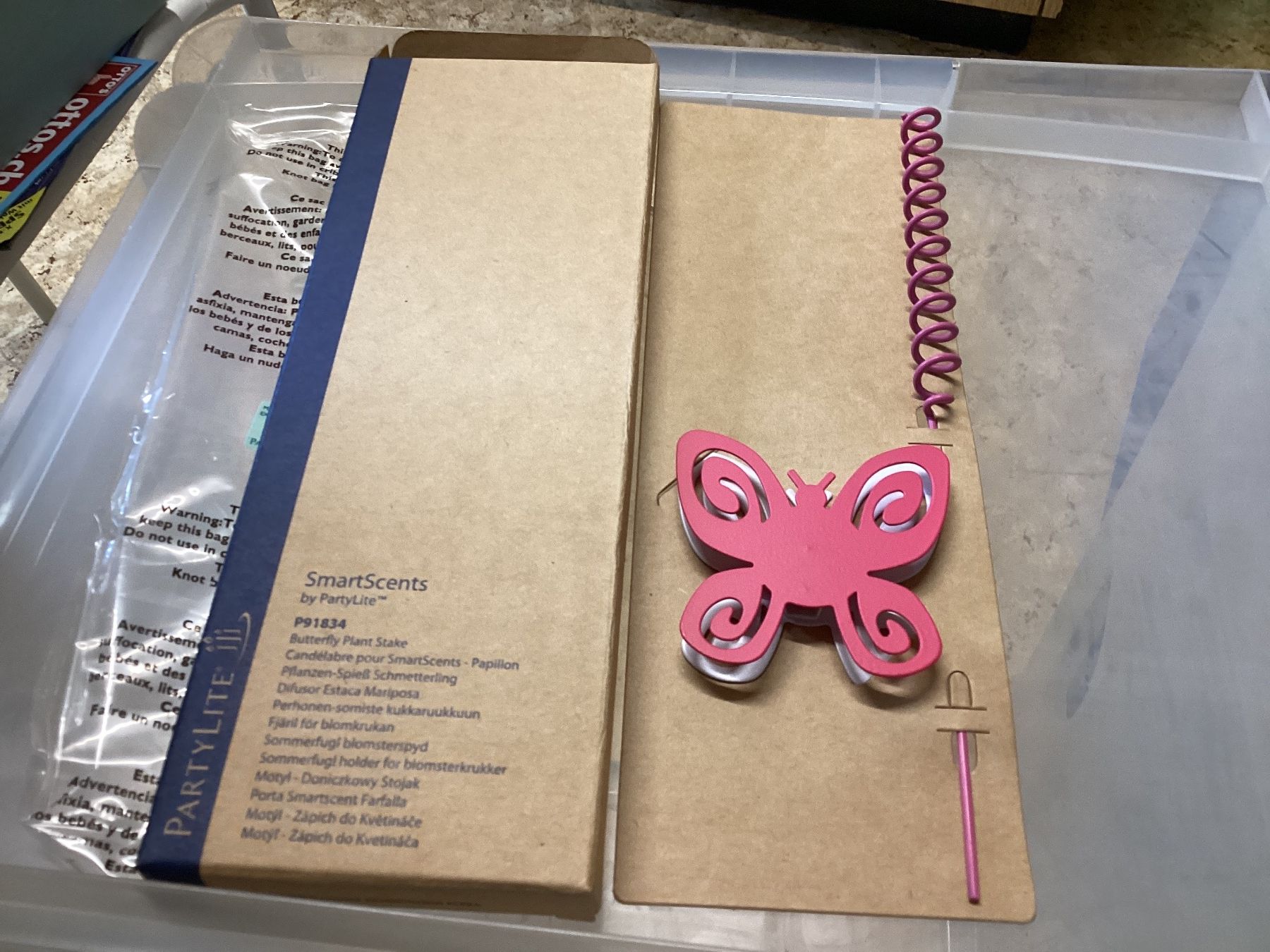 Partylite Tutte le decorazioni: Butterfly Pflanzenstecker/ – Nuovo e nell'imballaggio originale da lyss venduto da Dsll