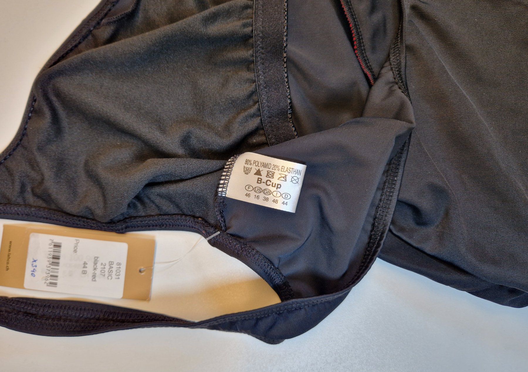 Lahco Badekleider & Bikinis: Badehose Damen 44B Lahco Basic Black Red / Rabatt 50% - 70%! – Neu und originalverpackt aus Braunau von Brand-Store 5