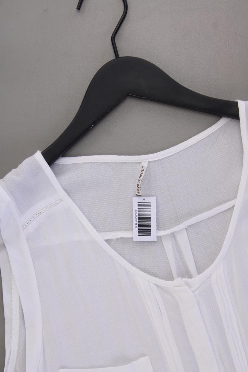 Camicette: soyaconcept Ärmellose Bluse Gr. L weiß – Usato da Neustadt an der Waldnaab venduto da SecondLifeFashion 1
