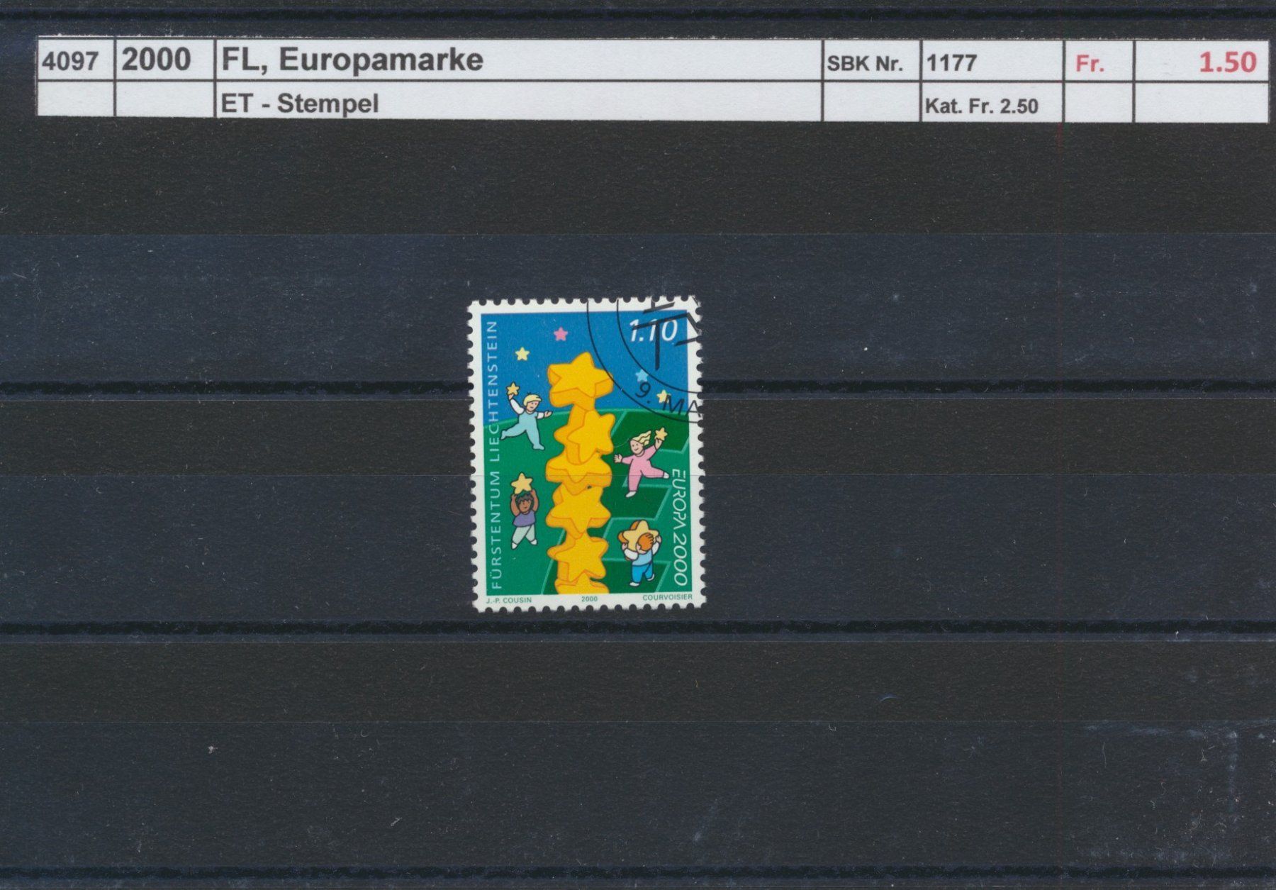 Tous les timbres: 2000 FL, "Europamarke", ET - Stempel – D'occasion à Winterthur par Zupogeru