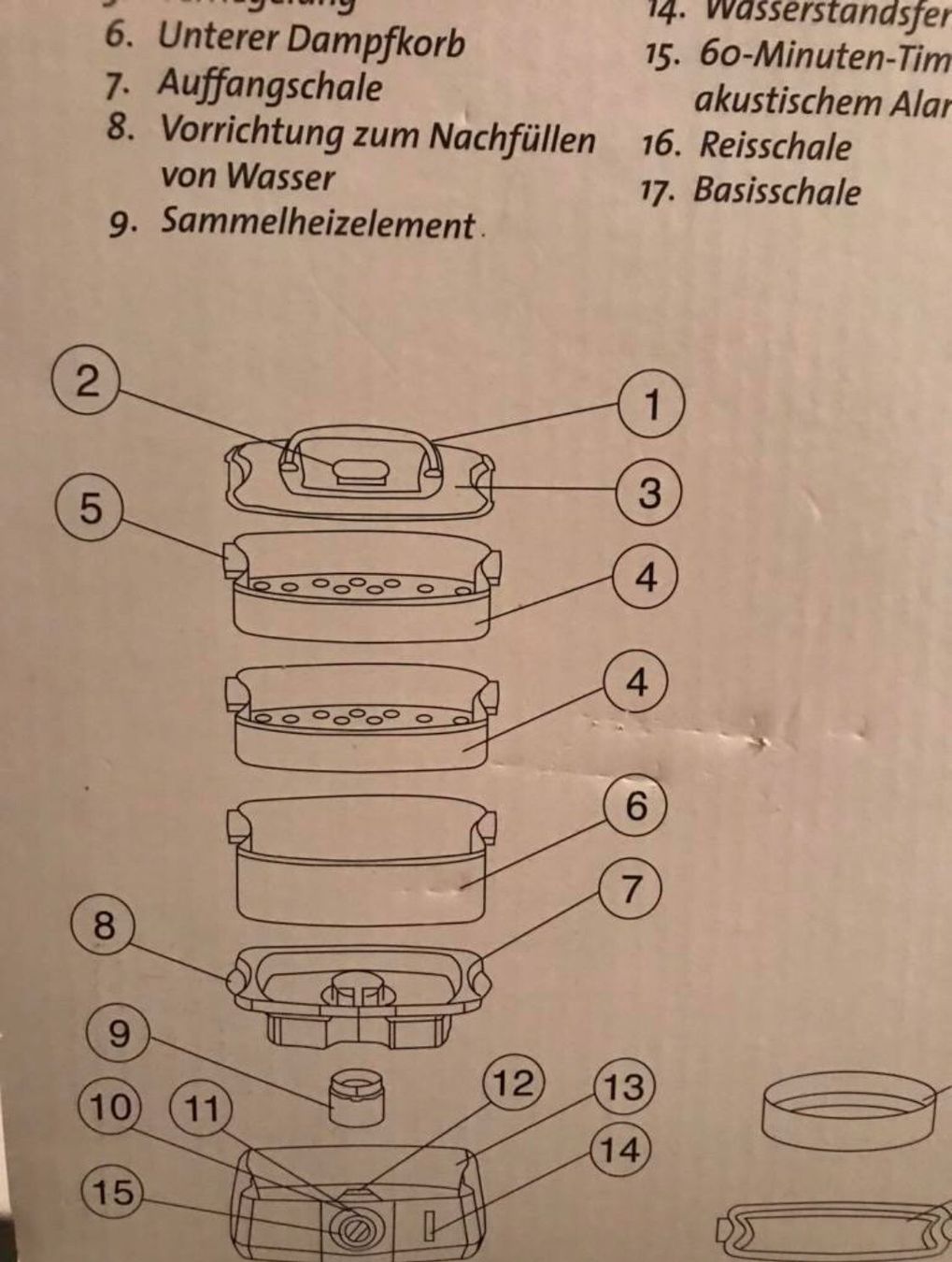 Appareils de cuisine: Dampfgargerät Steamer   Neu – Neuf avec emballage d'origine à Frauenfeld par berk39 2