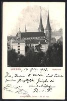 AK Luzern, Hofkirche, 1903
