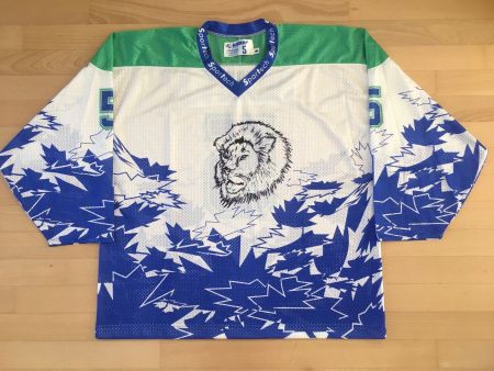 EISHOCKEY TRIKOT LÖWE # 5 SCHÜTZ MAILLOT XL