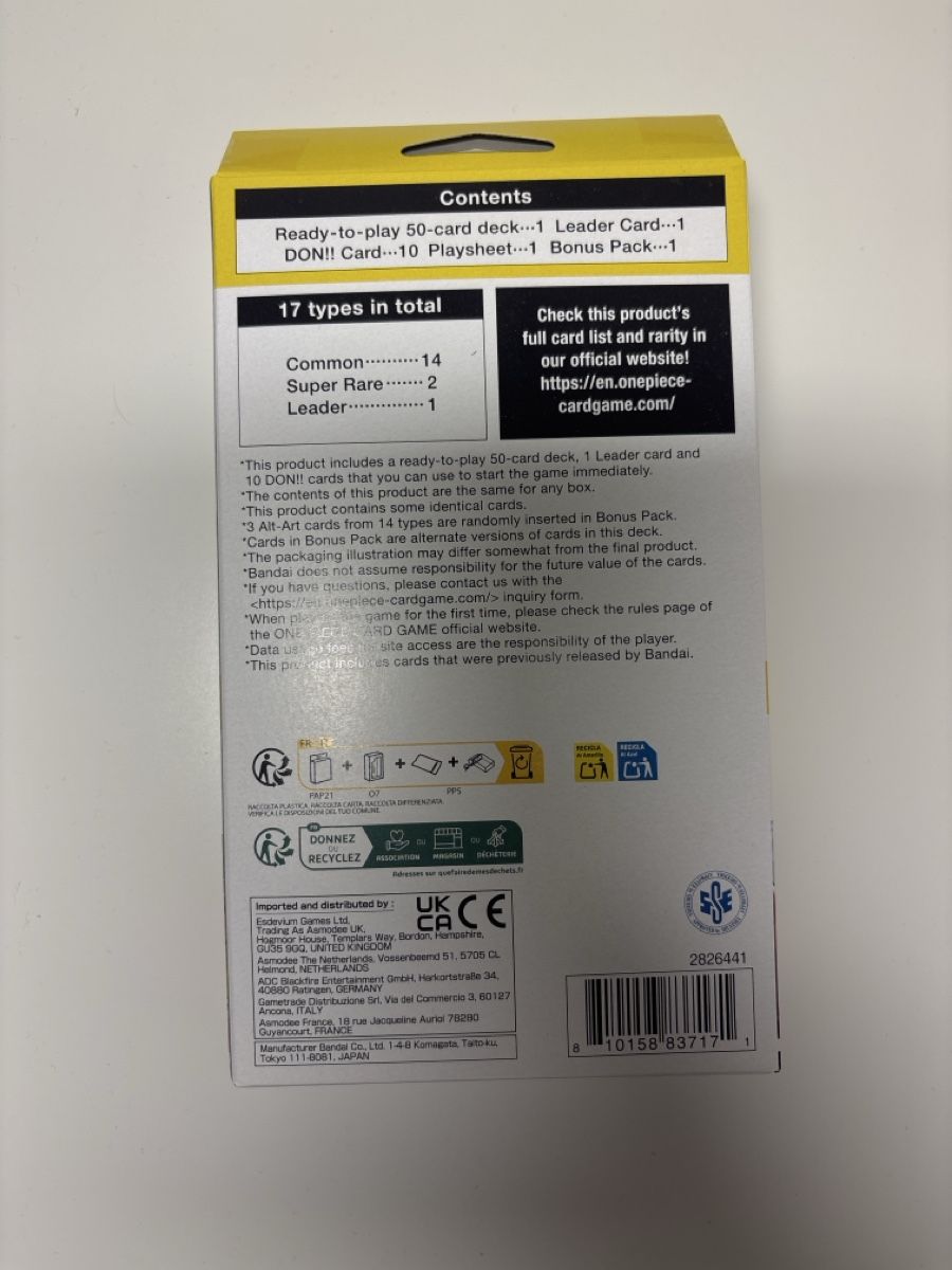 Bandai Carte collezionabili: One Piece ST29 Egghead Starter Deck NEW & Sealed – Nuovo e nell'imballaggio originale da Wettingen venduto da bbl_22w5 2