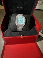 Cartier Santos Uhr Tiffany Damen Herren mit Diamanten