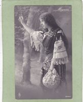 Deutschland Kitsch Frau " Mignon " 1914
