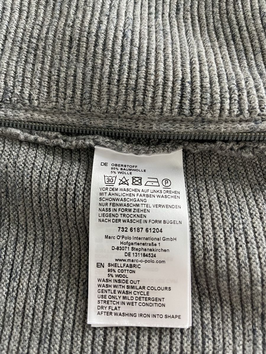 Marc O'Polo Giacche: Herren Pullover, Gr. S, Farbe grau, 95% Baumwolle, 5 %Wolle – Usato da Oberengstringen venduto da okriy 6