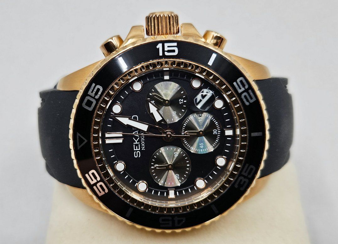 Orologi: SEKADO Navigator Gold Edition – Nuovo (secondo la descrizione) da Zürich venduto da Numark 1