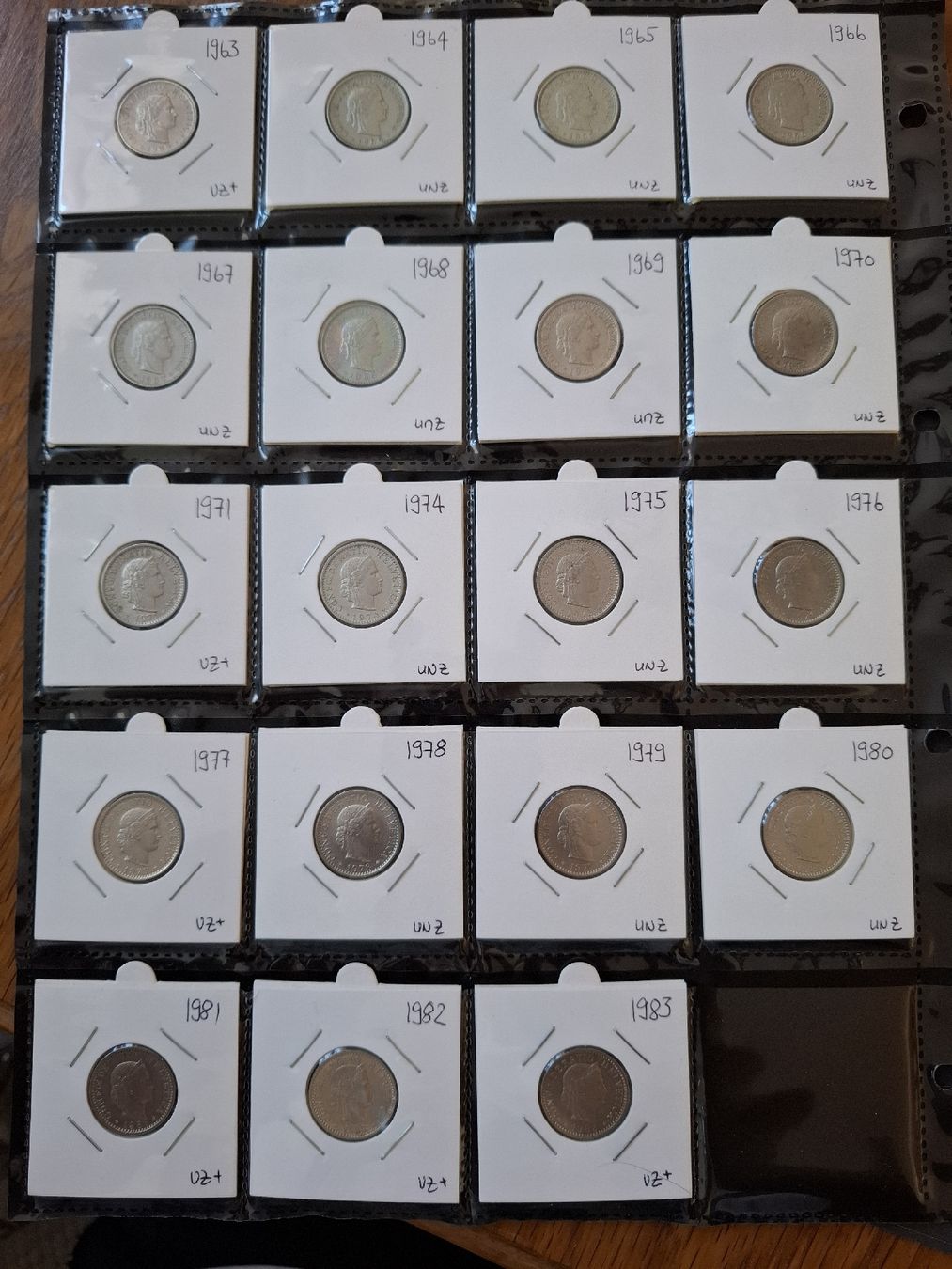 Tutti le monete: 20 Rappen Sammlung nr.28 – Usato da Hunzenschwil venduto da Hardrock6 3