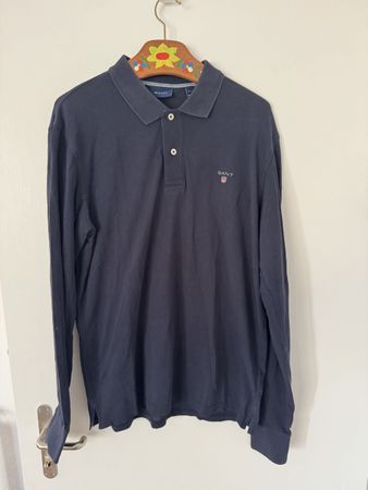 Gant Polohemd Langarm Marineblau, Top Zustand, Grösse L