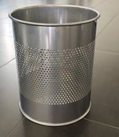 Papierkorb aus Metall - chrom 32 x 26