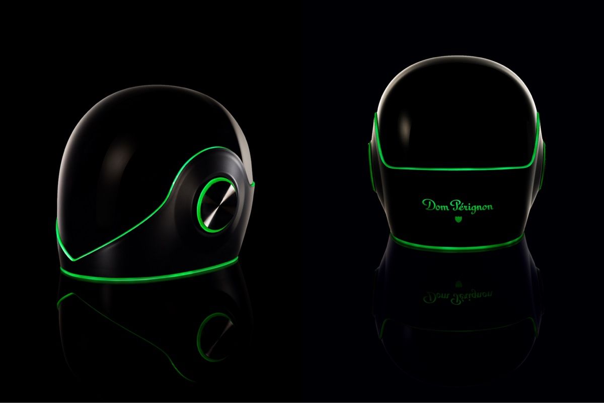 Gesichts- und Gehörschutz: Dom Perignon Luminous Helmet / Leucht-Helm – Neu und originalverpackt aus Horgen von LaraLoArt