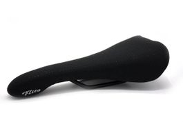 NEU: Gelocht Selle Italia Flite Vintage Velo Sattel SCHWARZ