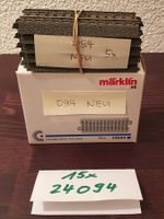 MÄRKLIN: 15 X GERADE C-GLEISE 24094 NEUWERTIG/OVP
