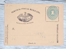 CL06 Document + Timbre Mexique 1887