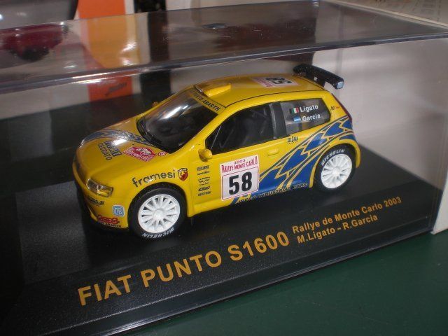 Miniature FIAT PUNTO S1600 Rallye De Monte-Carlo 2003 - Échelle 1/43 Par IXO - Occasion