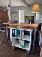 Küchenregal Raumteiler auf Rollen IKEA Kallax