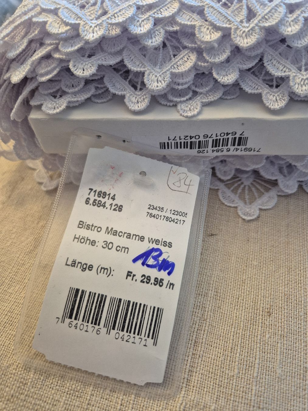 Vorhänge: Vorhänge Bistro Macrame weiss – Neu (gemäss Beschreibung) aus Ehrendingen von Amigo5 1