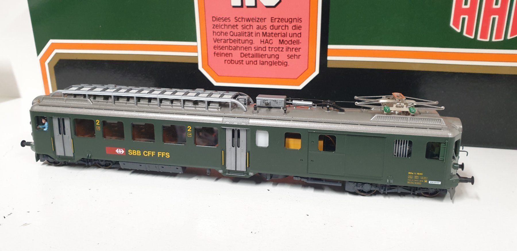 Hag Trains électriques: Hag SBB Bde4/4 Triebwagen H0/AC Nr. 152 – Neuf (Voir description) à Neuenhof par ludovicco 1