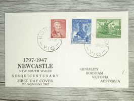 TR80 Enveloppe + Timbre Australie 1947