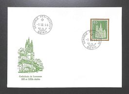 1966 FDC Cathédrale de Lausanne LIMITIERT No. 1900/2000