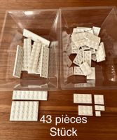 Lego verschiedene Flachteile weiß