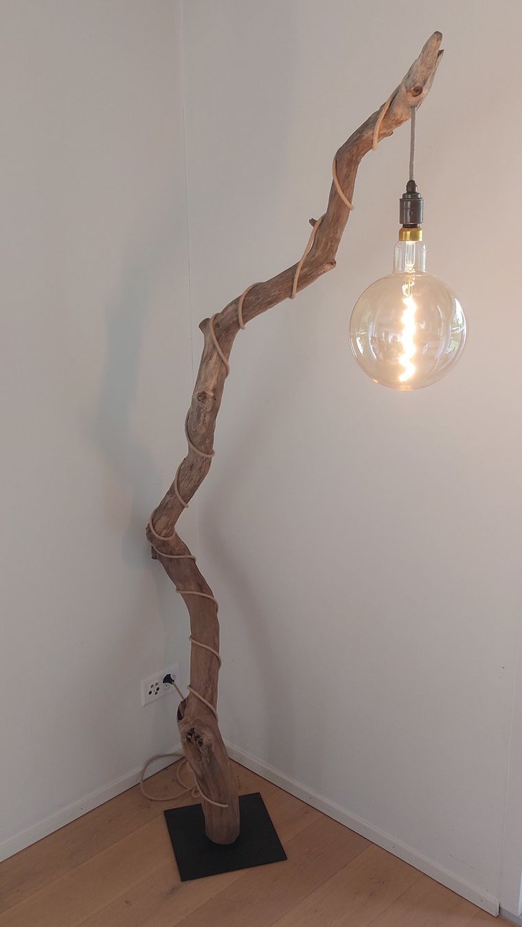 Lampen: Schwemmholz-Leselampe / Stehlampe Lightvine – Neu und originalverpackt aus Egnach von Oldwoodstyle 8