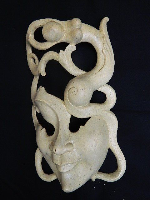 Maschere: Holzfigur, Holzmask, Mask – Nuovo (secondo la descrizione) da Domat-ems venduto da Gr8wood 2