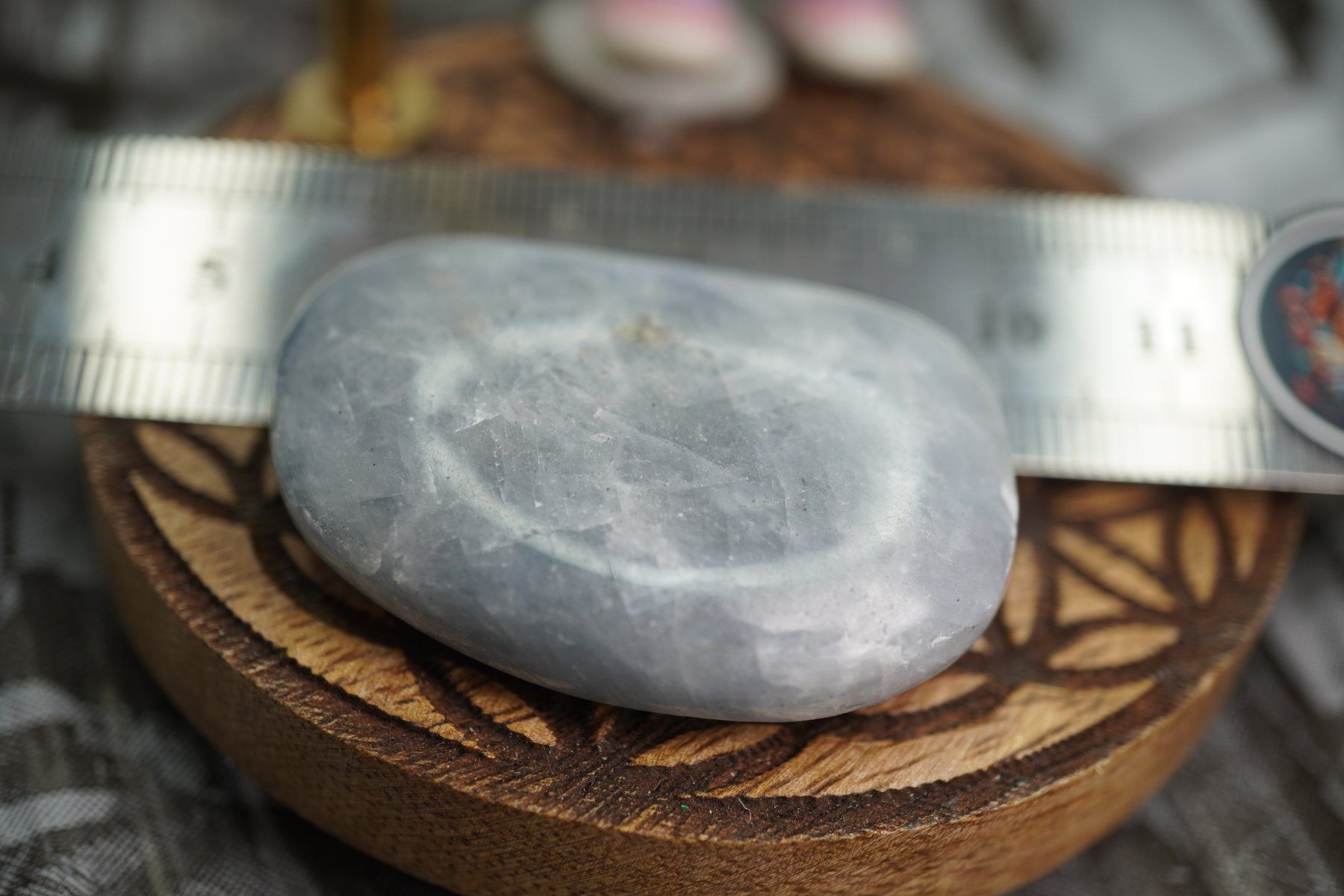 Mineralien & Heilsteine: Coelestin    Scheibenstein     ab 1.-    Aus  Räumung – Neu und originalverpackt aus Eschenbach SG von topstone 4