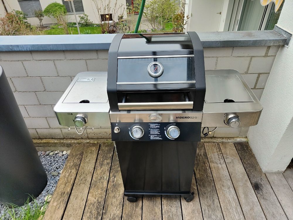 WELL GRILL Copertura Per Barbecue Rösle Videro G4/G4-S - Impermeabile Con Cerniera E Maniglie, 116x52x85 Cm