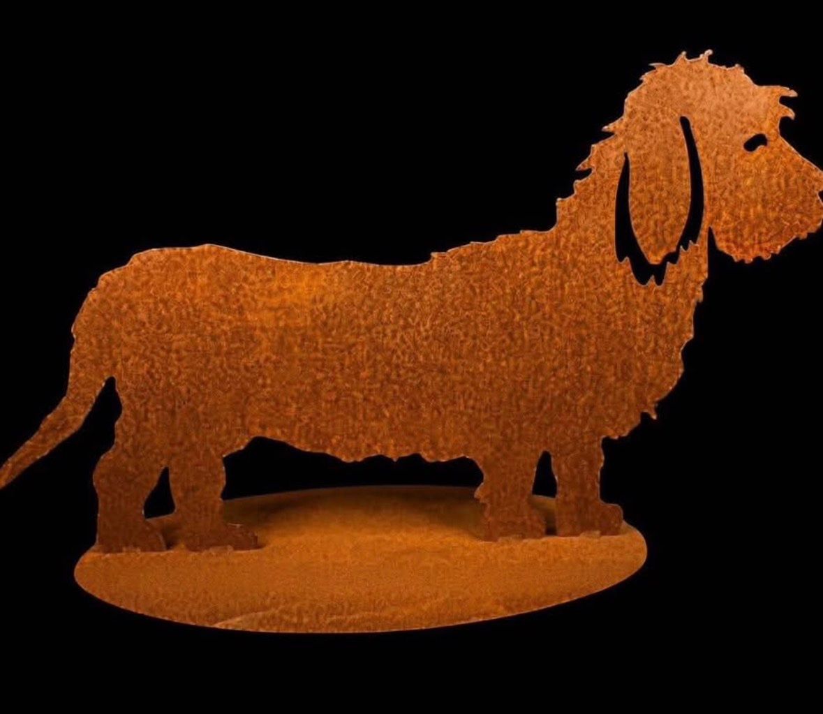 Statuette: Cortenstahl Dackel Paar – Nuovo (secondo la descrizione) da Burgdorf venduto da lamborghini010 2