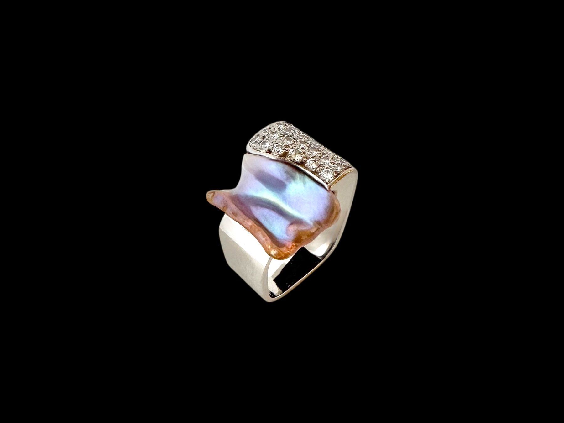 Anelli: BERNHARD ILG, Zürich, Perlen - Diamant - Ring – Usato da Zuzwil SG venduto da artimmo 4