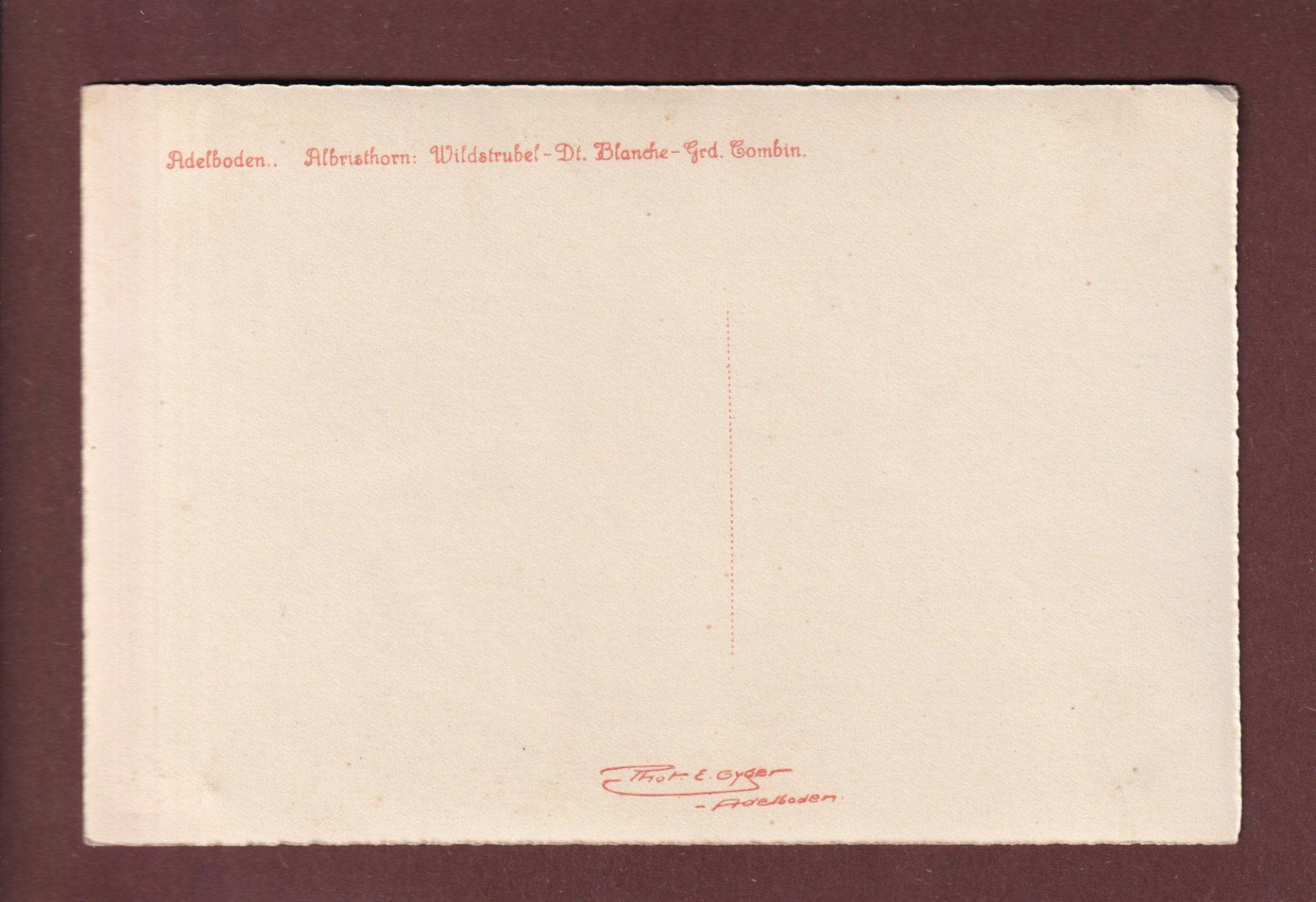 Cartoline postali: Adelboden - ALBRISTHORN - E. Gyger – Usato da Pully venduto da nicecards-shop 1
