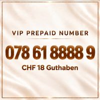 VIP Handynummer – Prepaid mit CHF 18 Guthaben