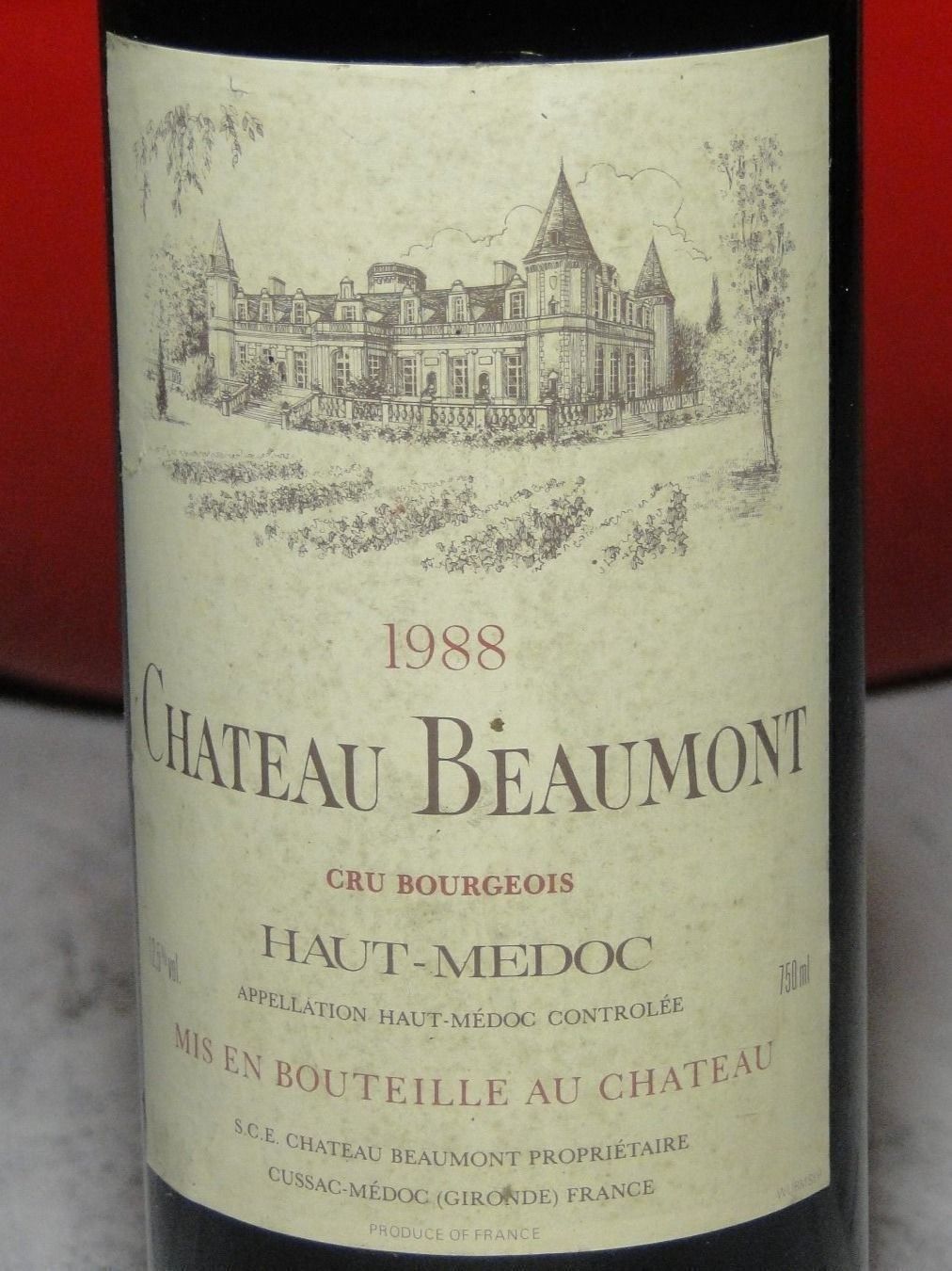 Vino: Chateau Beaumont 1988er – Nuovo (secondo la descrizione) da Emmenbrücke venduto da Ulisse-22 1