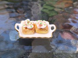 Handmade Pilzpastetli für Puppenhaus