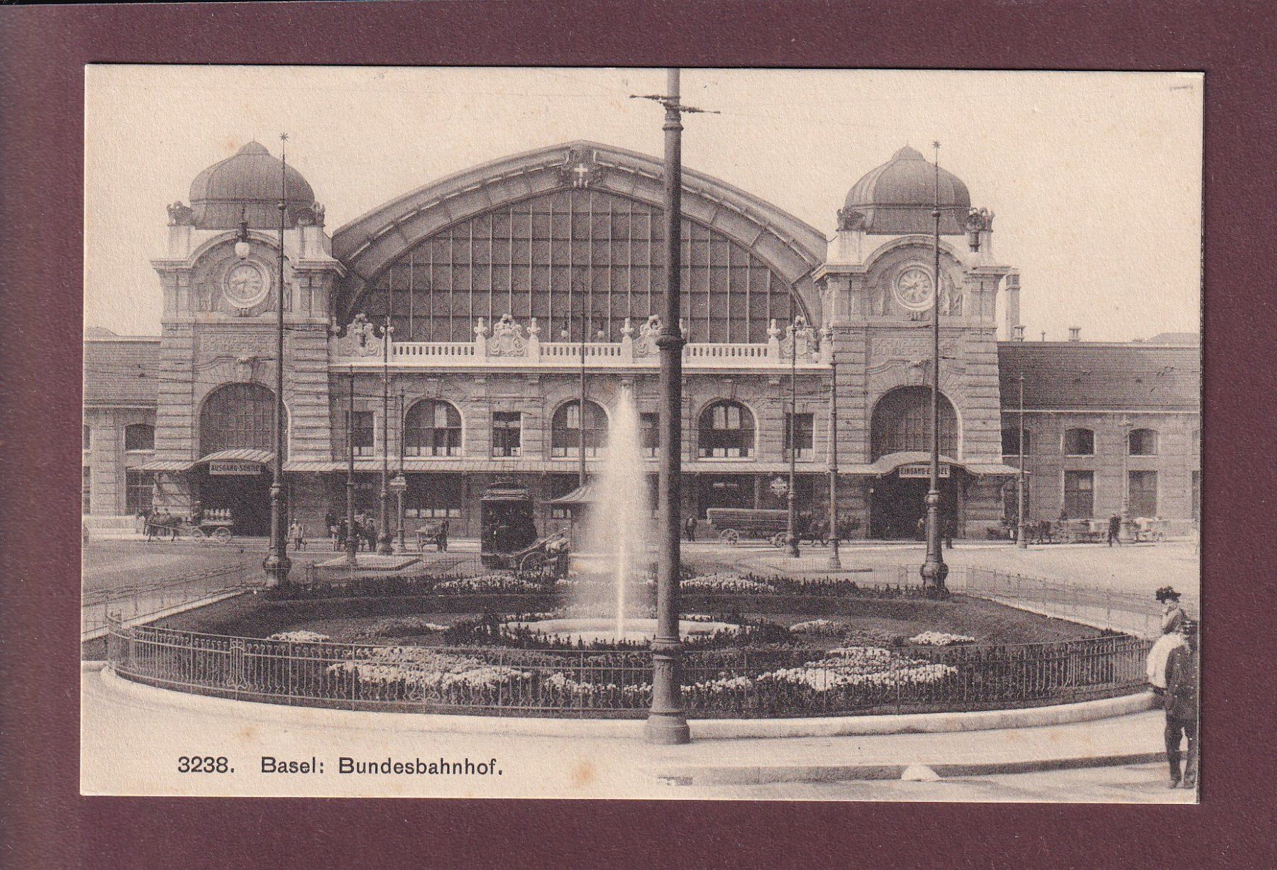 Ansichtskarten: BASEL - Bundesbahnhof – Gebraucht aus Pully von nicecards