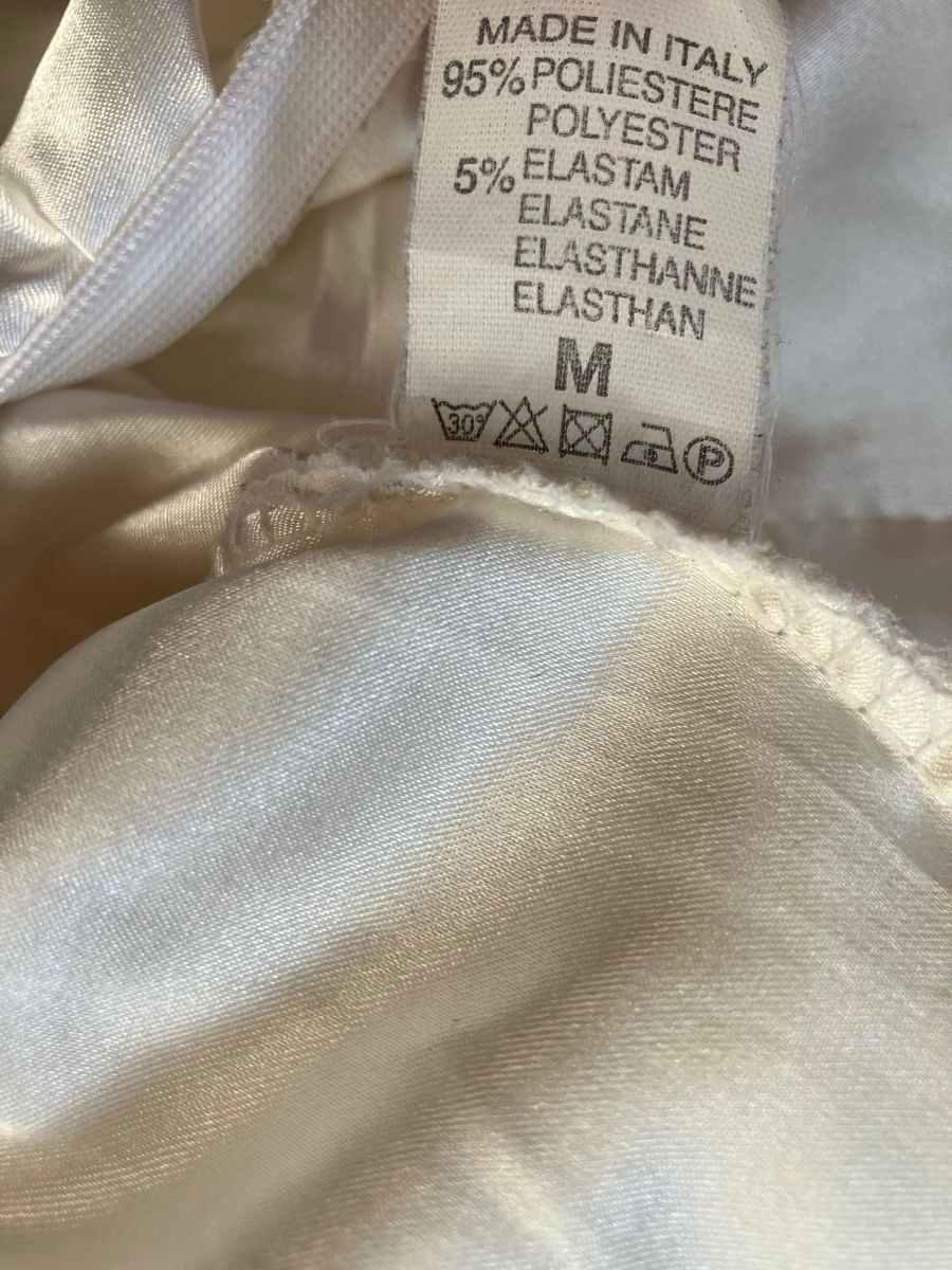 Vestiti: Robe bustier blanche satinée – Usato da Sion venduto da edelweissse 3