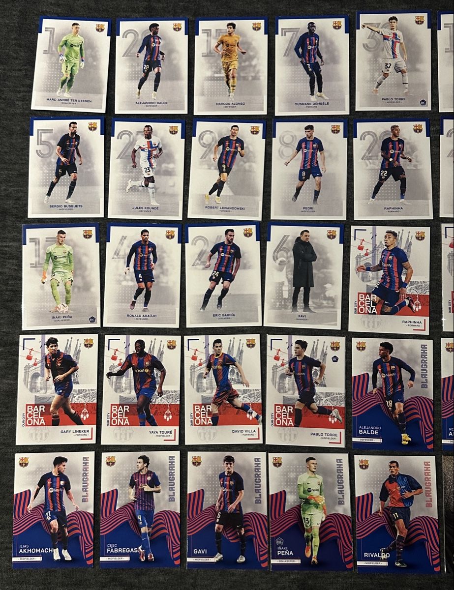 Topps Carte collezionabili: BARCELONA FC TEAM SET SAMMLUNG 2023 – Nuovo (secondo la descrizione) da Binz venduto da Cediboy 1