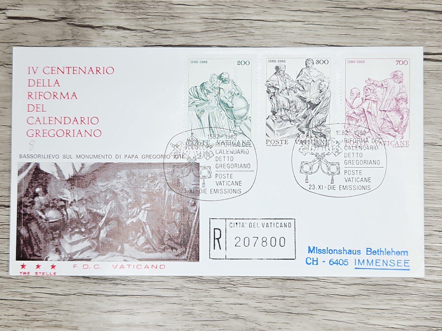 Alle Briefmarken: CL05 Enveloppe + Timbre Poste Vaticane 1982 – Gebraucht aus Cousset von Patrick_Collections