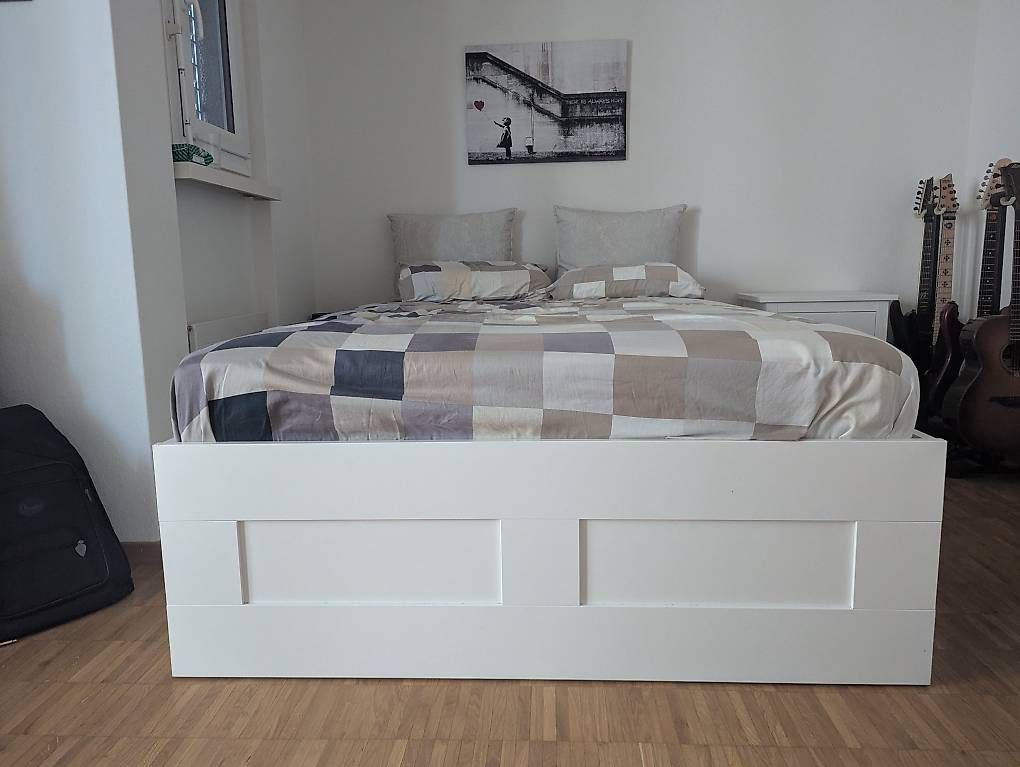 Ikea Betten: Doppelbett mit Aufbewahrung / Double size bed with storage – Gebraucht aus Zürich von Spyros
