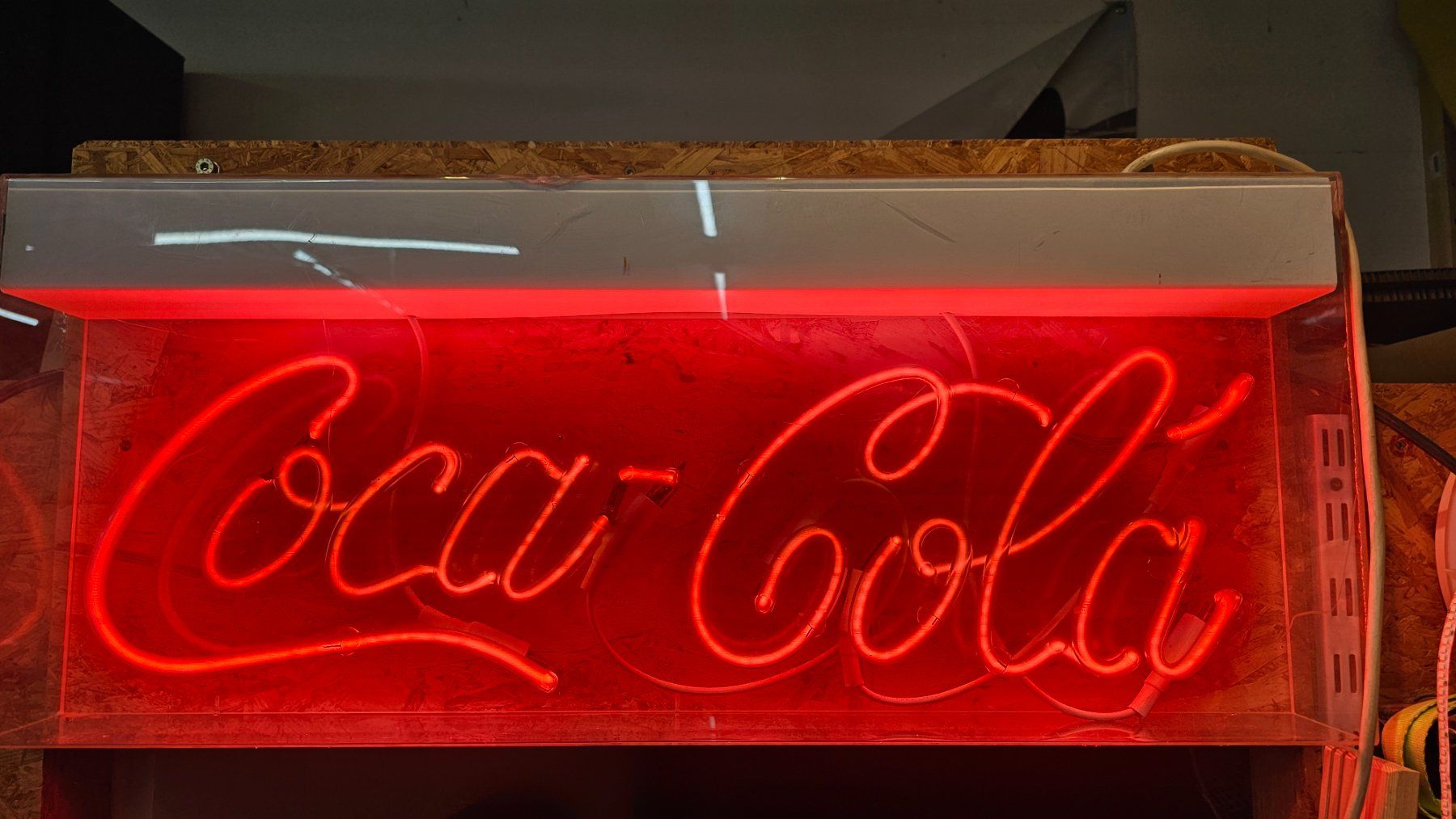 Coca-Cola Insegne: Werbeschild Coca Cola echtes NEON – Difettoso da Bettlach venduto da Natan3