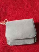 Damen Portemonnaie Leder grau neu