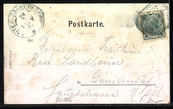 Ansichtskarten: W. Braun: VI. Deutsches Sängerbundesfes – Gebraucht aus Berlin von bartko-reher 1