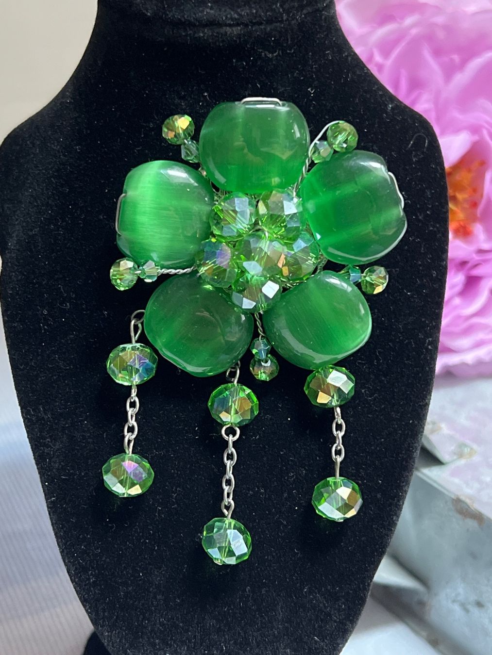 Broschen & Nadeln: Schöne grüne Brosche – Neu (gemäss Beschreibung) aus Seon von Sunny-Schmuck78 1